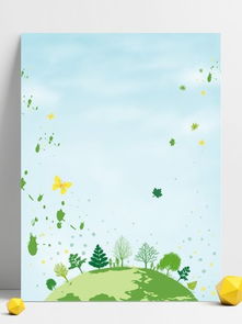 綠色環保背景卡通店鋪背景圖片免費下載 千圖網